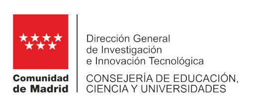 'Dirección General de Investigación e Innovación Tecnológica de la Comunidad de Madrid'